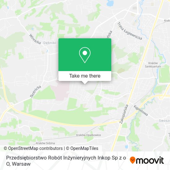 Przedsiębiorstwo Robót Inżynieryjnych Inkop Sp z o O map