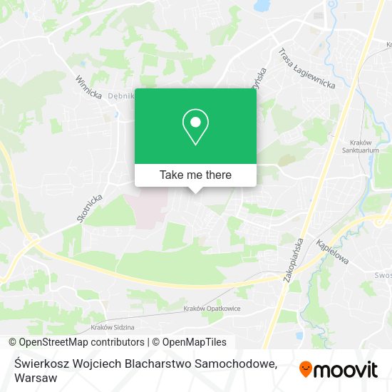 Świerkosz Wojciech Blacharstwo Samochodowe map