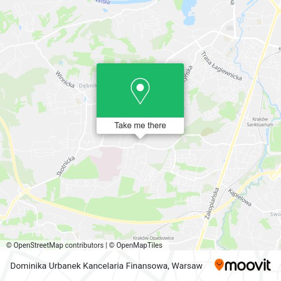 Карта Dominika Urbanek Kancelaria Finansowa