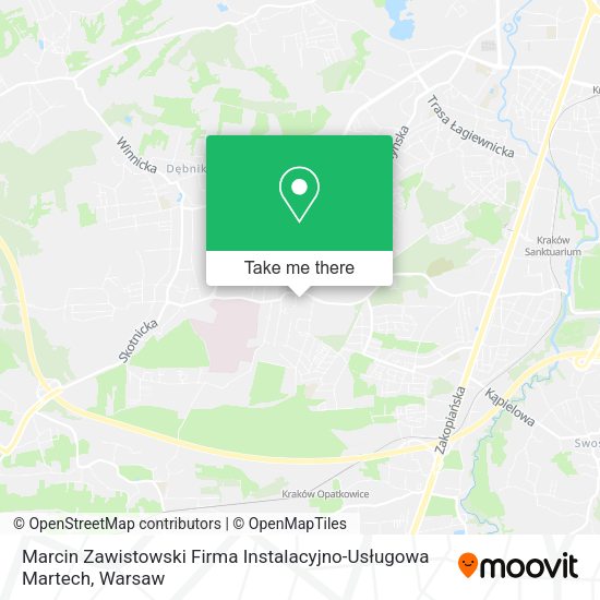 Marcin Zawistowski Firma Instalacyjno-Usługowa Martech map