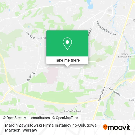 Карта Marcin Zawistowski Firma Instalacyjno-Usługowa Martech