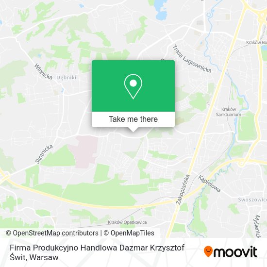 Firma Produkcyjno Handlowa Dazmar Krzysztof Świt map