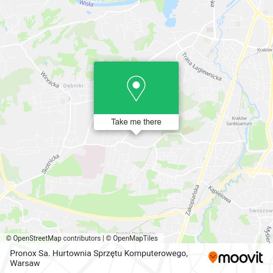 Pronox Sa. Hurtownia Sprzętu Komputerowego map