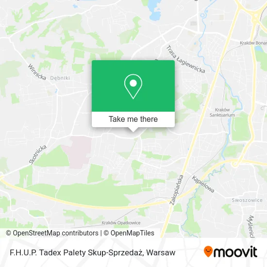 Карта F.H.U.P. Tadex Palety Skup-Sprzedaż