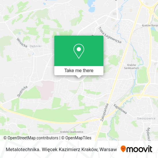 Metalotechnika. Więcek Kazimierz Kraków map