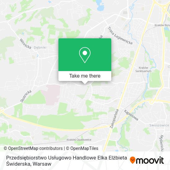 Przedsiębiorstwo Usługowo Handlowe Elka Elżbieta Świderska map