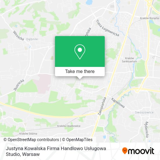 Justyna Kowalska Firma Handlowo Usługowa Studio map