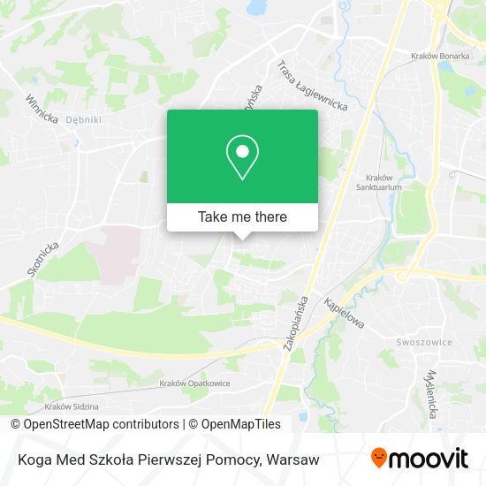 Koga Med Szkoła Pierwszej Pomocy map