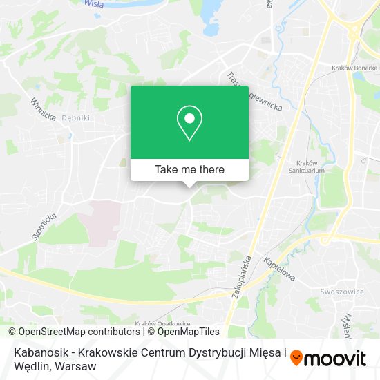 Kabanosik - Krakowskie Centrum Dystrybucji Mięsa i Wędlin map