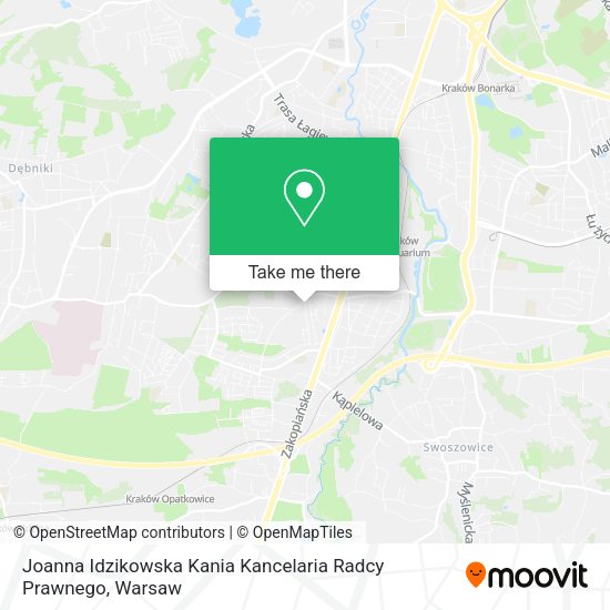 Joanna Idzikowska Kania Kancelaria Radcy Prawnego map