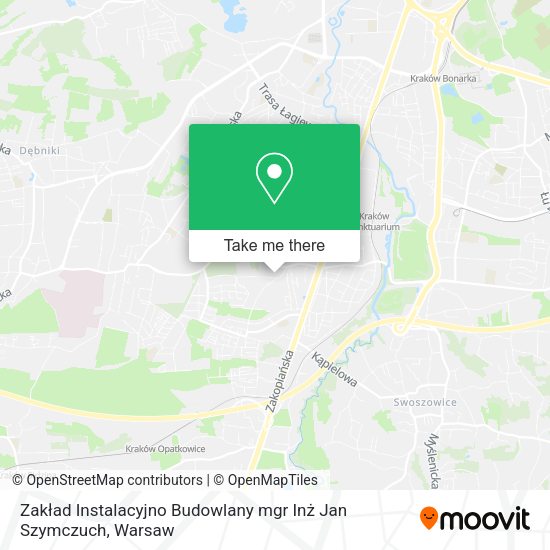 Zakład Instalacyjno Budowlany mgr Inż Jan Szymczuch map