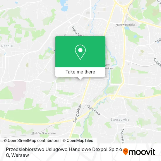 Карта Przedsiebiorstwo Uslugowo Handlowe Dexpol Sp z o O