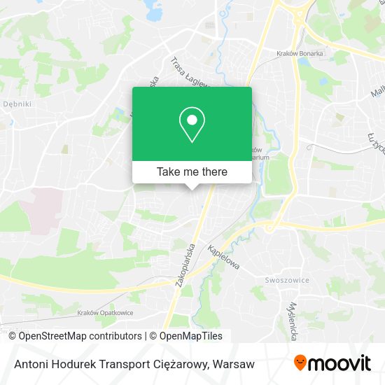 Antoni Hodurek Transport Ciężarowy map