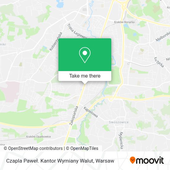 Czapla Paweł. Kantor Wymiany Walut map