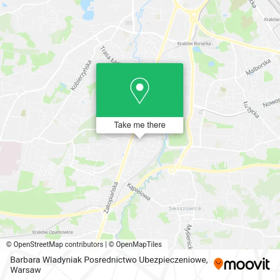 Карта Barbara Wladyniak Posrednictwo Ubezpieczeniowe