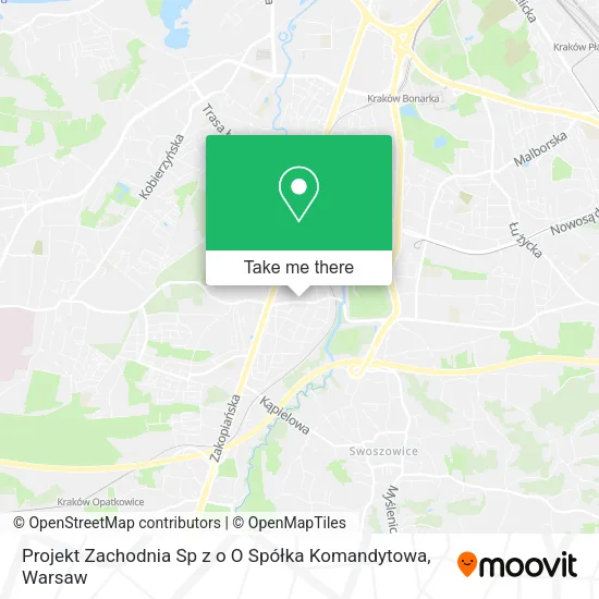 Карта Projekt Zachodnia Sp z o O Spółka Komandytowa