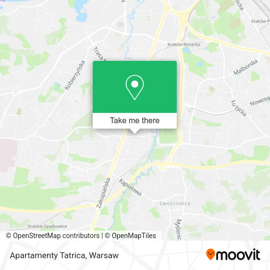 Карта Apartamenty Tatrica