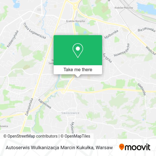 Autoserwis Wulkanizacja Marcin Kukułka map