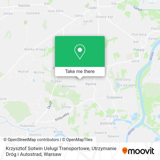 Krzysztof Sotwin Usługi Transportowe, Utrzymanie Dróg i Autostrad map