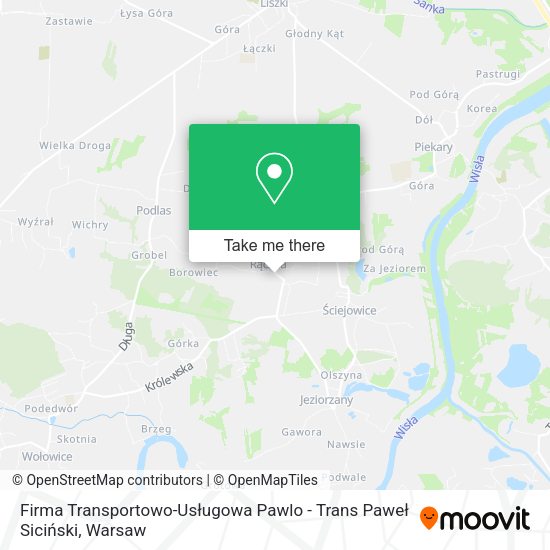 Firma Transportowo-Usługowa Pawlo - Trans Paweł Siciński map