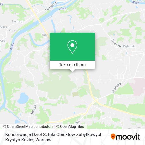 Konserwacja Dzieł Sztuki Obiektów Zabytkowych Krystyn Kozieł map