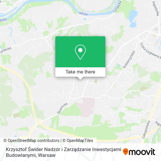 Krzysztof Świder Nadzór i Zarządzanie Inwestycjami Budowlanymi map