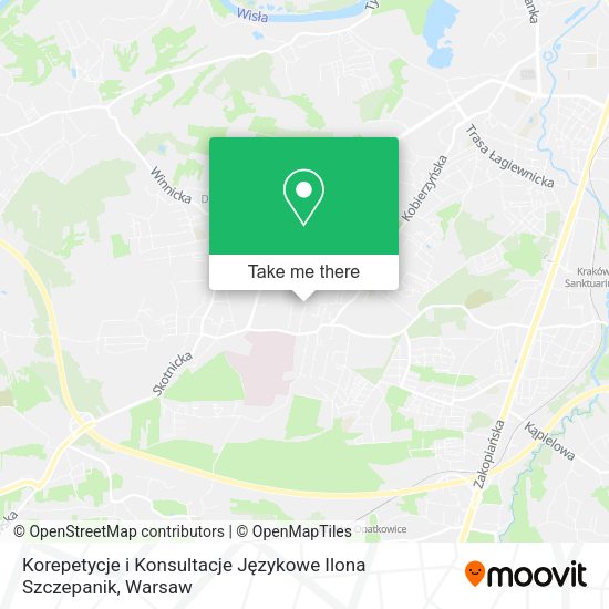 Korepetycje i Konsultacje Językowe Ilona Szczepanik map