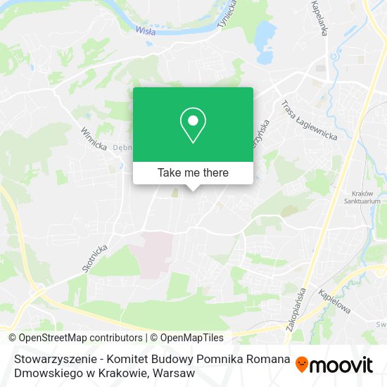 Stowarzyszenie - Komitet Budowy Pomnika Romana Dmowskiego w Krakowie map