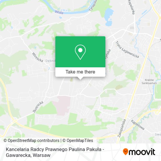 Kancelaria Radcy Prawnego Paulina Pakuła - Gawarecka map