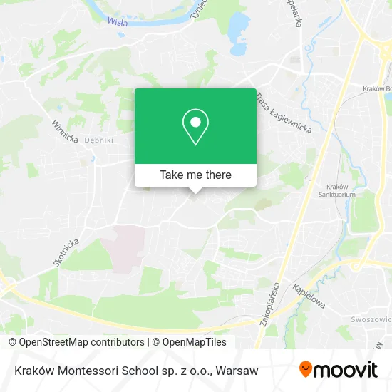 Карта Kraków Montessori School sp. z o.o.