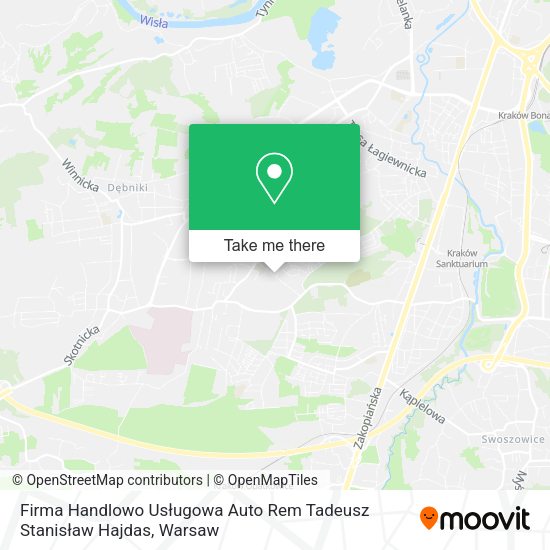 Firma Handlowo Usługowa Auto Rem Tadeusz Stanisław Hajdas map