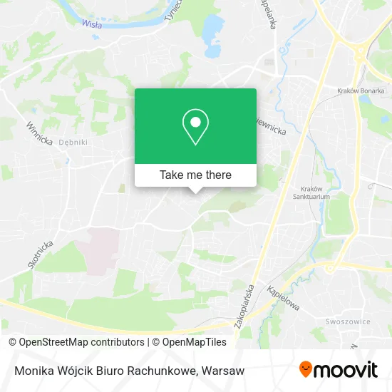 Карта Monika Wójcik Biuro Rachunkowe