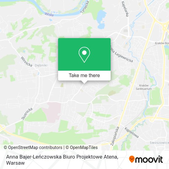 Anna Bajer-Leńczowska Biuro Projektowe Atena map