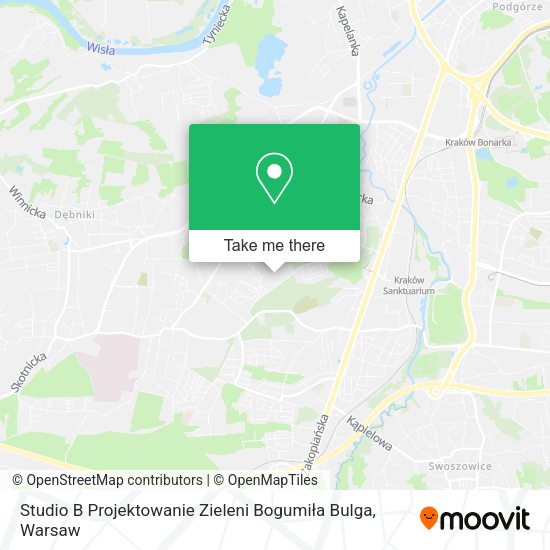 Studio B Projektowanie Zieleni Bogumiła Bulga map