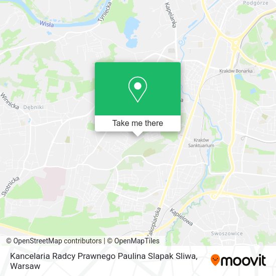 Kancelaria Radcy Prawnego Paulina Slapak Sliwa map