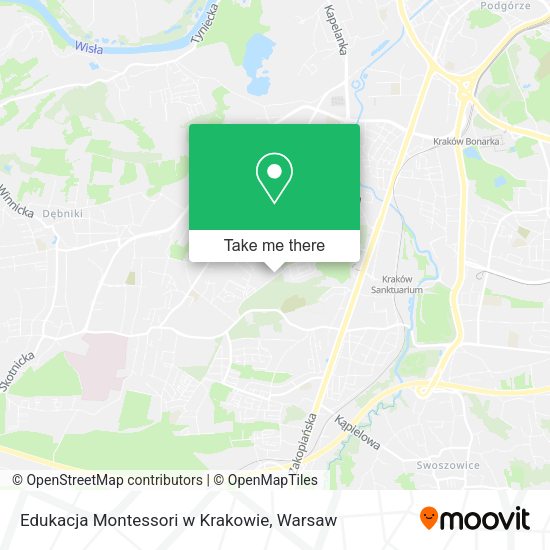 Edukacja Montessori w Krakowie map