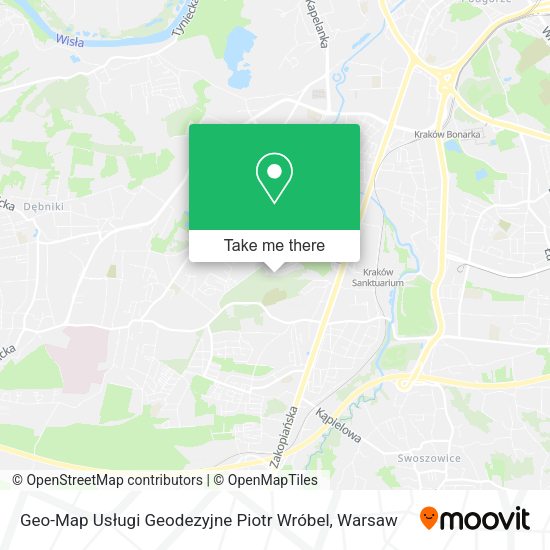 Карта Geo-Map Usługi Geodezyjne Piotr Wróbel