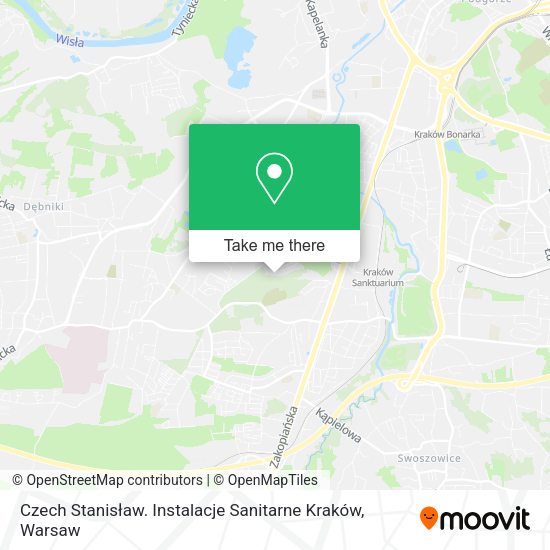 Czech Stanisław. Instalacje Sanitarne Kraków map