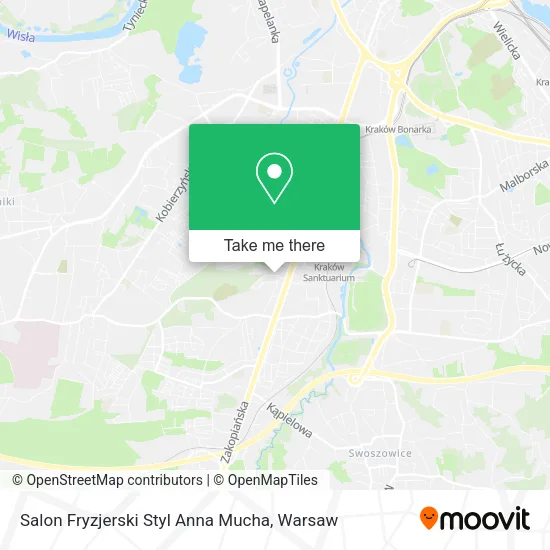 Карта Salon Fryzjerski Styl Anna Mucha