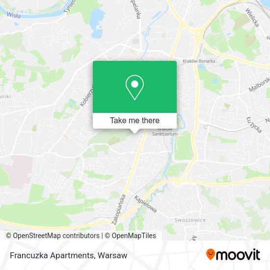 Francuzka Apartments map