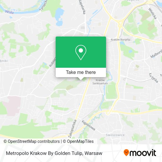 Metropolo Krakow By Golden Tulip map