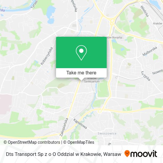 Dts Transport Sp z o O Oddzial w Krakowie map