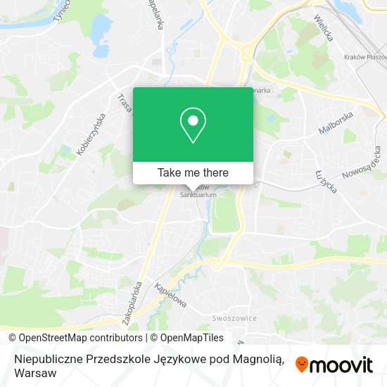 Niepubliczne Przedszkole Językowe pod Magnolią map