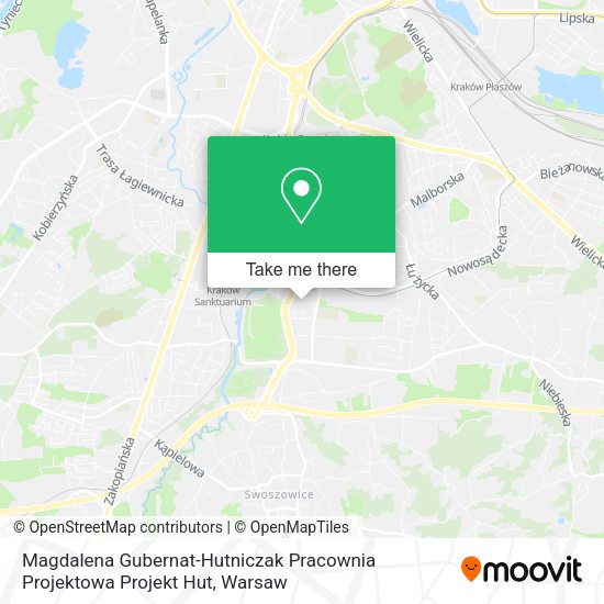 Magdalena Gubernat-Hutniczak Pracownia Projektowa Projekt Hut map