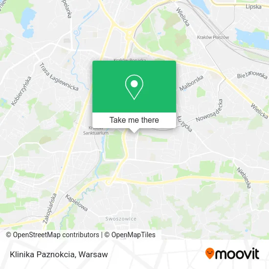 Карта Klinika Paznokcia