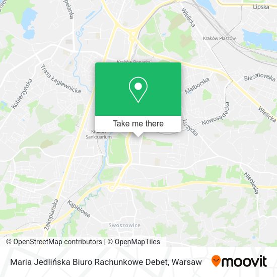 Maria Jedlińska Biuro Rachunkowe Debet map