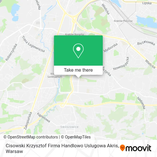 Карта Cisowski Krzysztof Firma Handlowo Uslugowa Akris