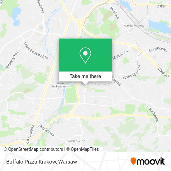 Buffalo Pizza Kraków map