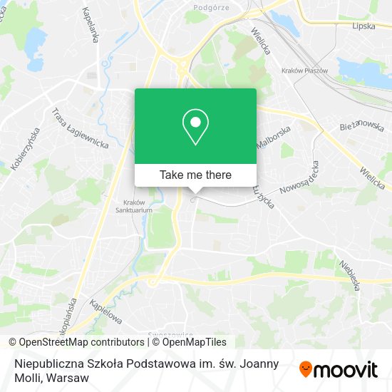 Niepubliczna Szkoła Podstawowa im. św. Joanny Molli map