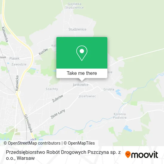 Карта Przedsiębiorstwo Robót Drogowych Pszczyna sp. z o.o.
